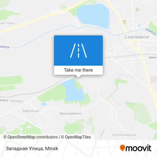 Западная Улица map