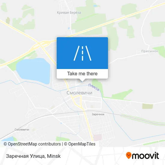 Заречная Улица map