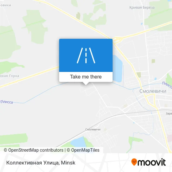 Коллективная Улица map