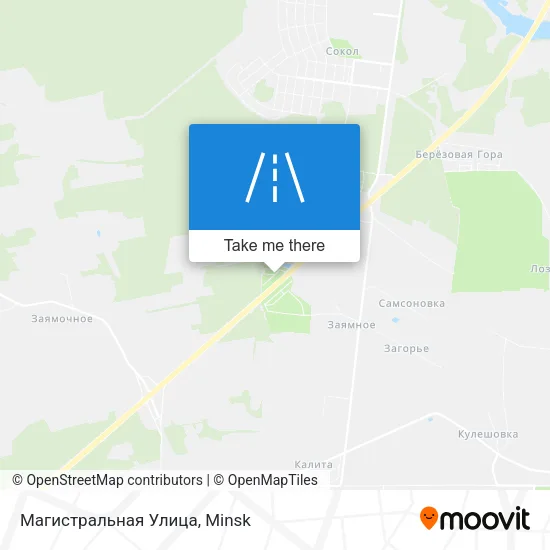 Магистральная Улица map