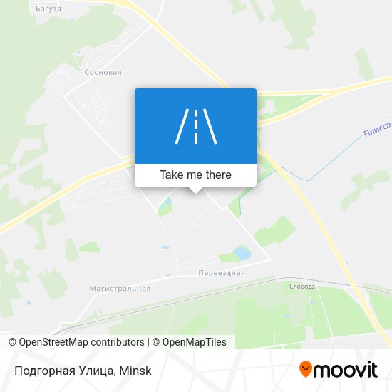 Подгорная Улица map