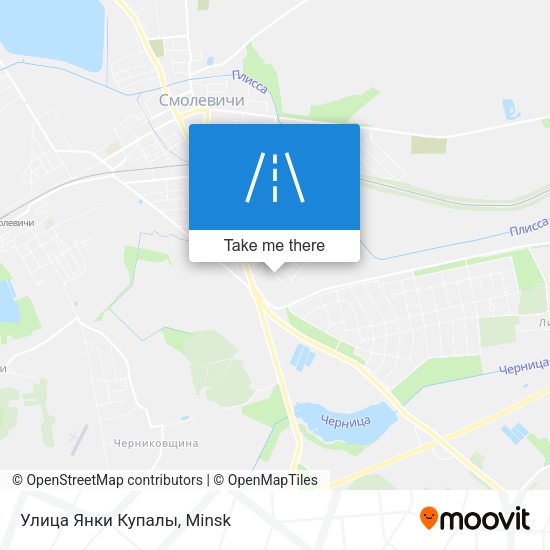 Улица Янки Купалы map