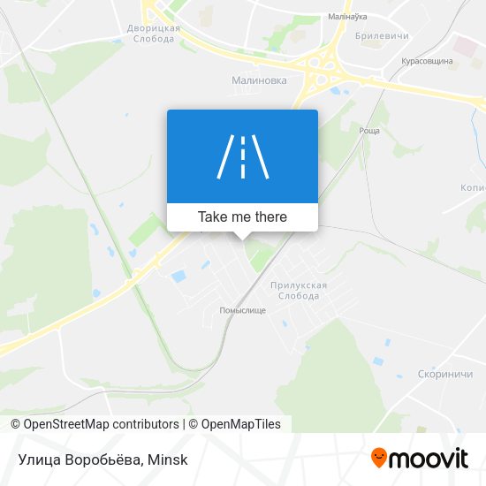 Улица Воробьёва map