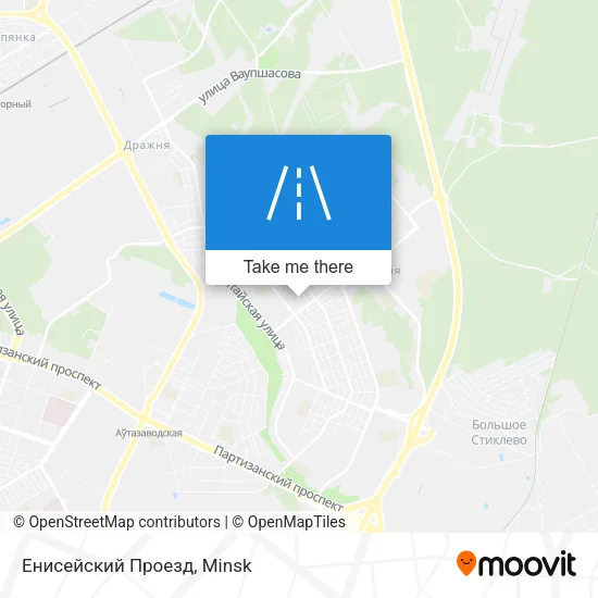 Енисейский Проезд map