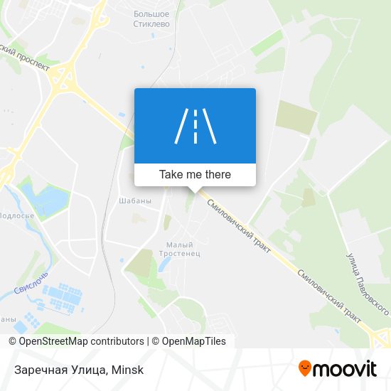 Заречная Улица map