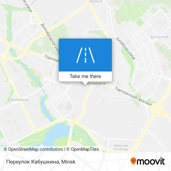 Переулок Кабушкина map