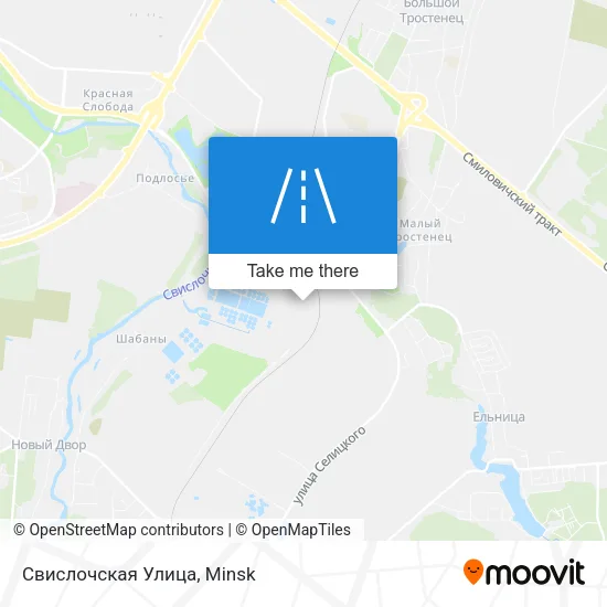 Свислочская Улица map