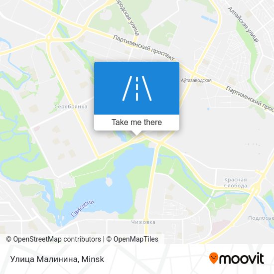Улица Малинина map