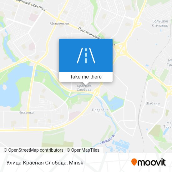 Улица Красная Слобода map