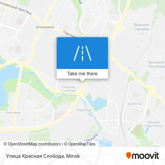 Улица Красная Слобода map