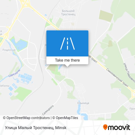 Улица Малый Тростенец map