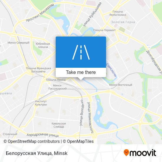 Белорусская Улица map