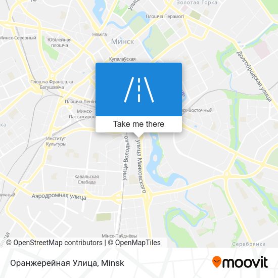 Оранжерейная Улица map