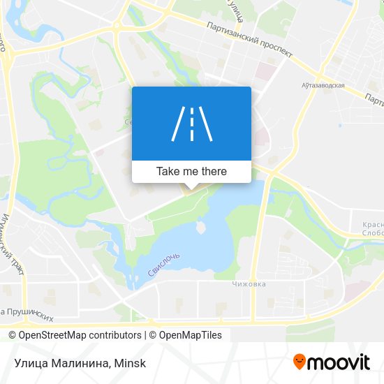 Улица Малинина map