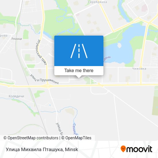 Улица Михаила Пташука map