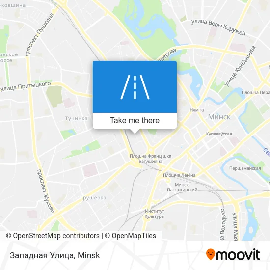 Западная Улица map