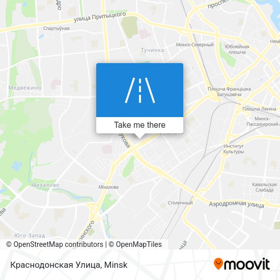Краснодонская Улица map