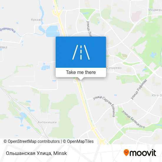 Ольшанская Улица map