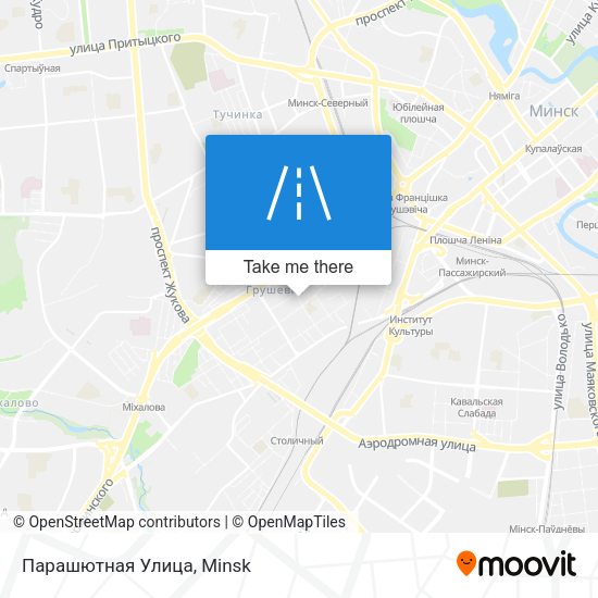 Парашютная Улица map