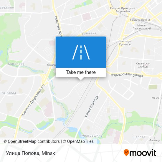 Улица Попова map