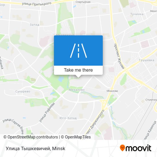 Улица Тышкевичей map