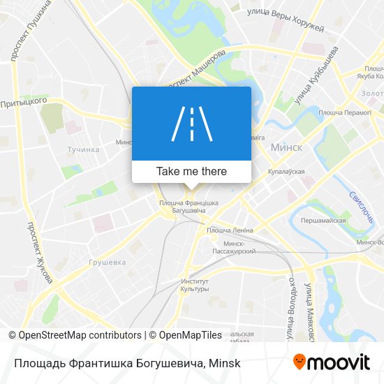 Площадь Франтишка Богушевича map