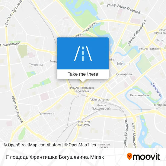 Площадь Франтишка Богушевича map