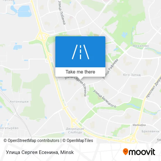Улица Сергея Есенина map