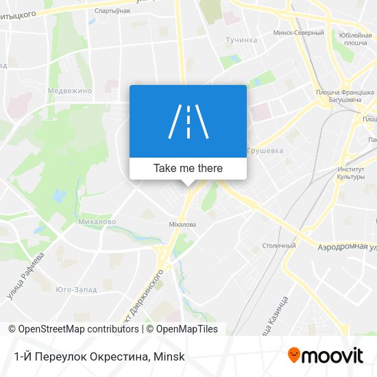 1-Й Переулок Окрестина map