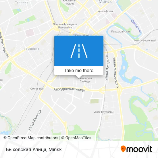 Быховская Улица map