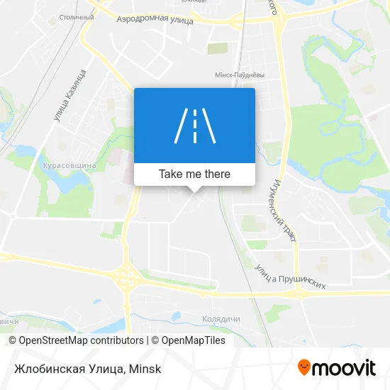 Жлобинская Улица map