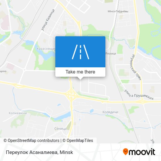 Переулок Асаналиева map