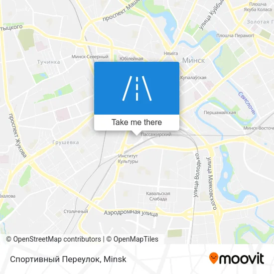 Спортивный Переулок map
