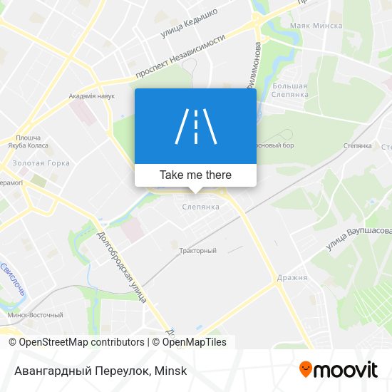 Авангардный Переулок map