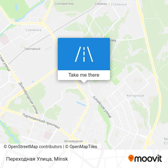 Переходная Улица map
