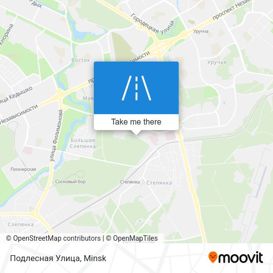 Подлесная Улица map