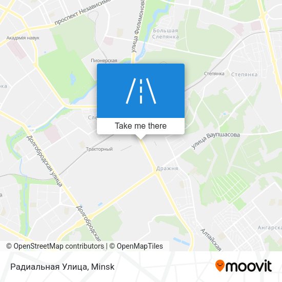 Радиальная Улица map