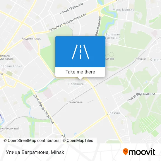 Улица Багратиона map