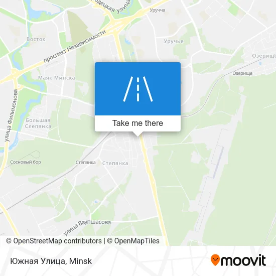 Южная Улица map