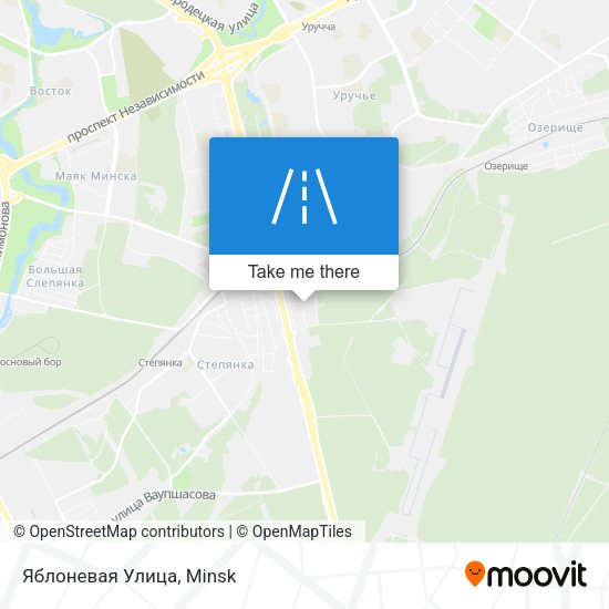 Яблоневая Улица map