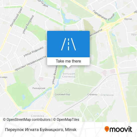 Переулок Игната Буйницкого map