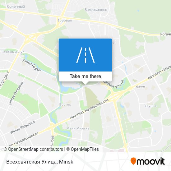 Всехсвятская Улица map