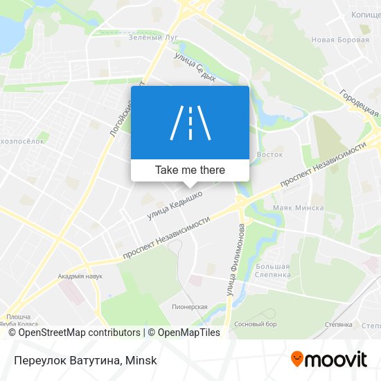 Переулок Ватутина map