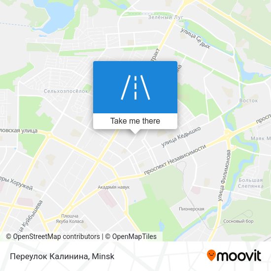 Переулок Калинина map