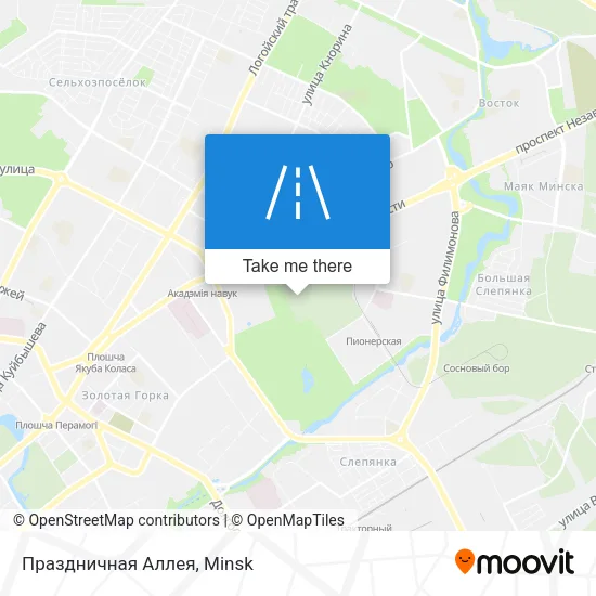 Праздничная Аллея map