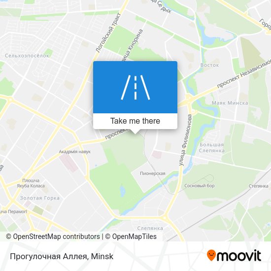 Прогулочная Аллея map