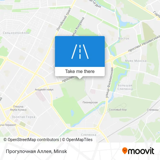 Прогулочная Аллея map