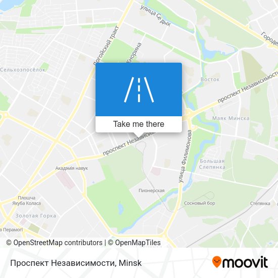 Проспект Независимости map