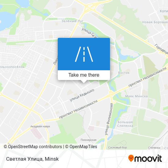 Светлая Улица map