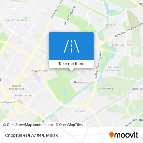 Спортивная Аллея map